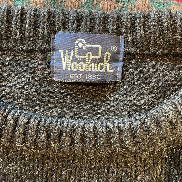 Vintage woolrich wool sweater deer festive - Picture 3 of 3